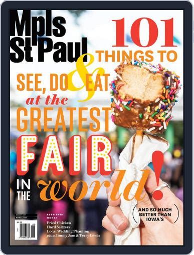 Mpls st paul magazine - 18 hours ago · Get our editor's picks of the best music, theater, film, museum and gallery, dance, and other events in Minneapolis and St. Paul. 